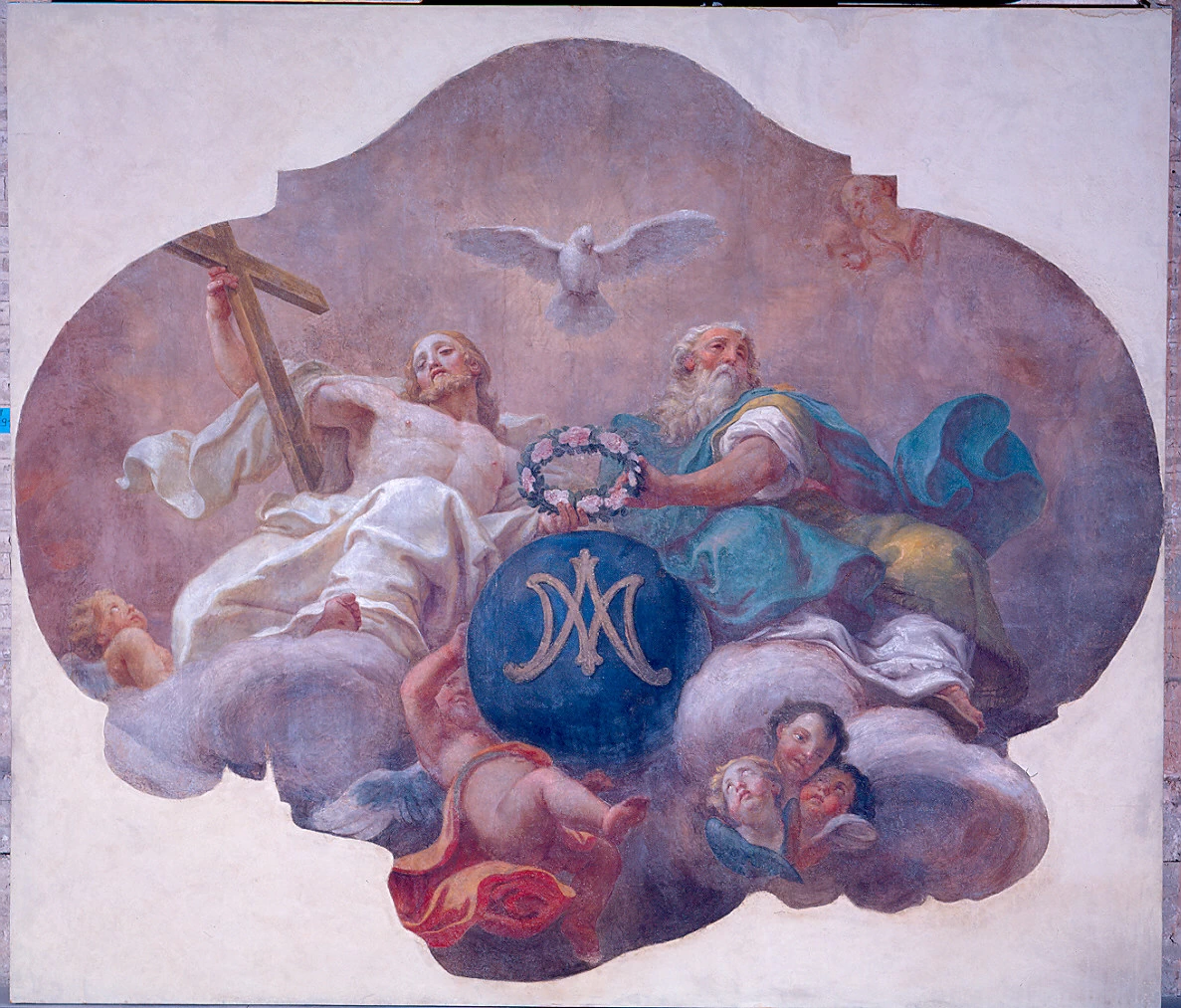 Santissima Trinità e angeli che incoronano il Santo Nome della Vergine - Galleria Nazionale di Parma